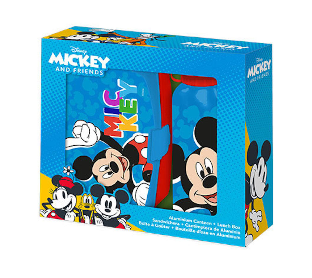Mickey Mouse Lunchset Trinkflasche Brotdose Disney