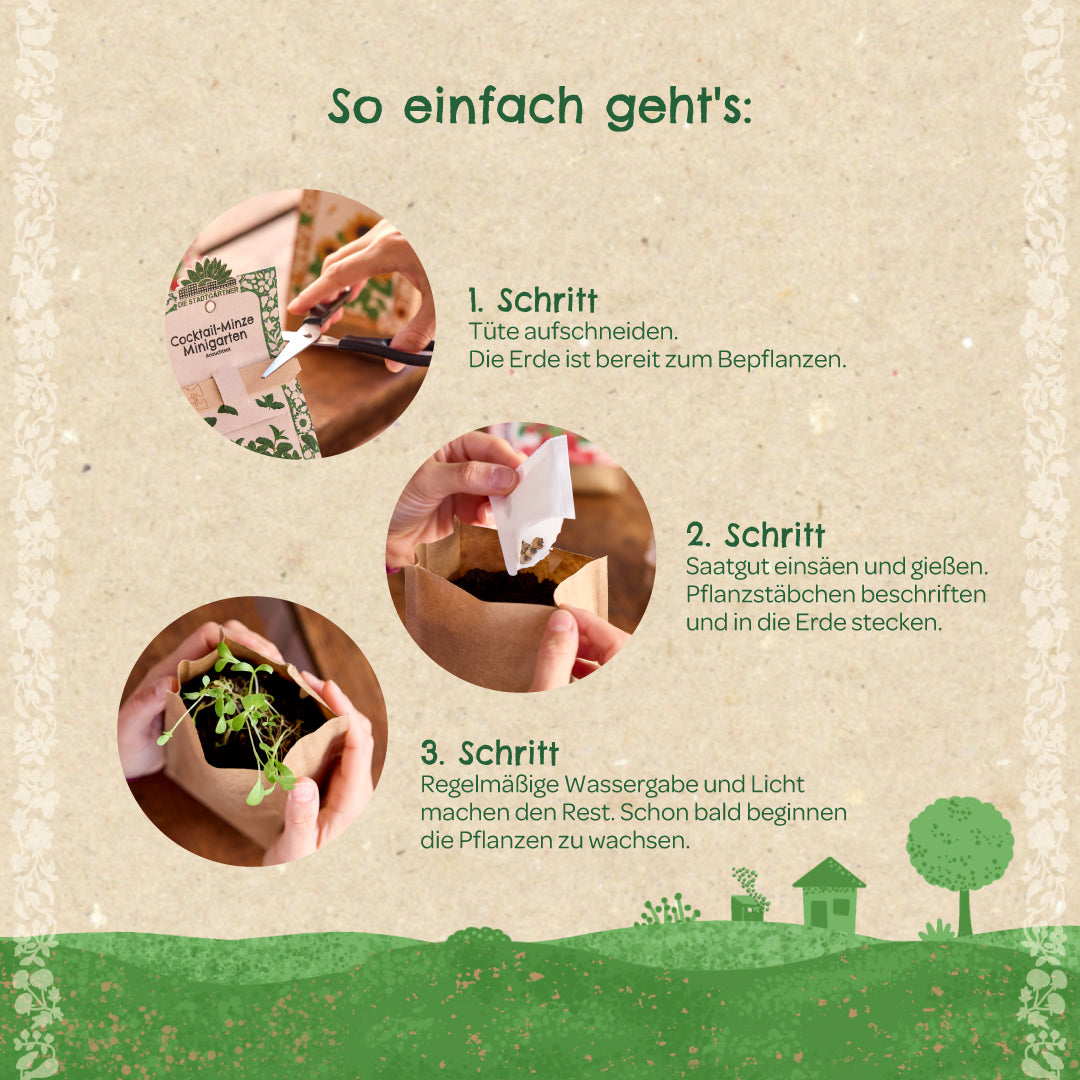 Anzuchtset – Minigarten Erdbeeren
