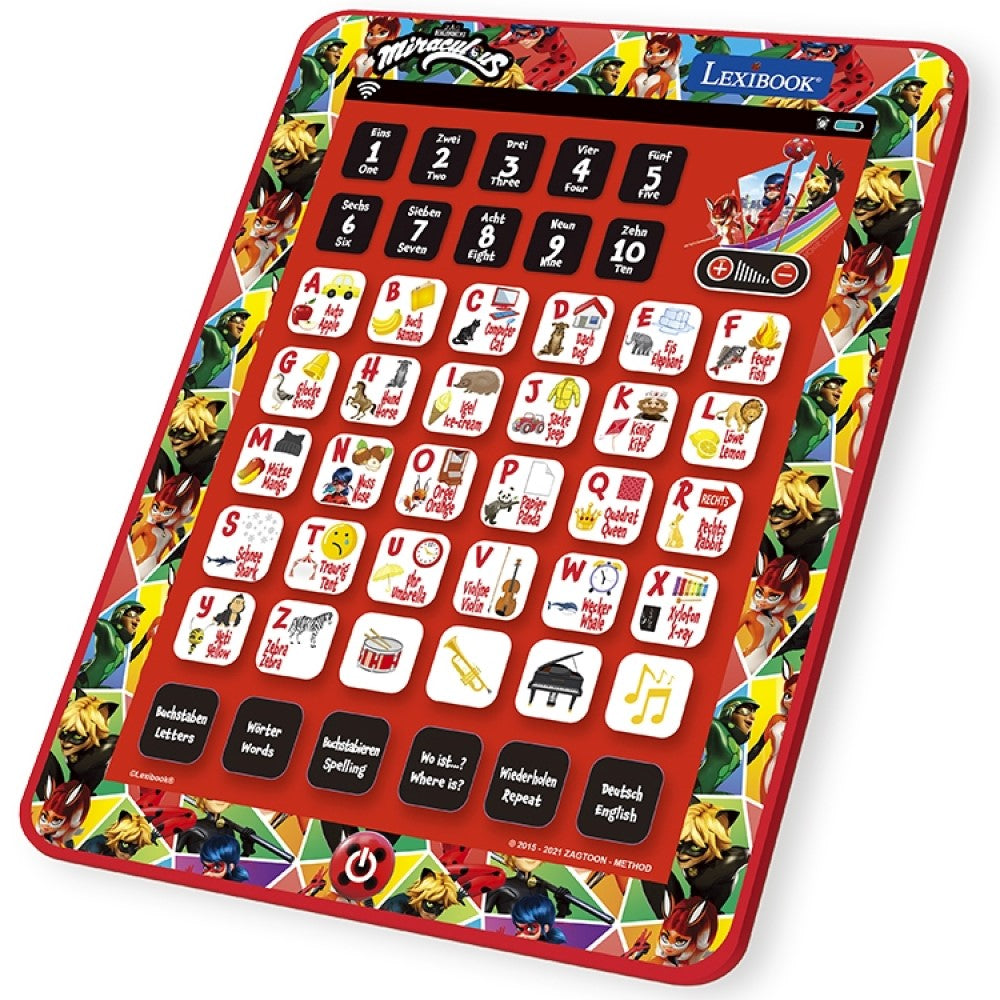 Miraculous Bilinguales Lerntablett mit Alphabet
