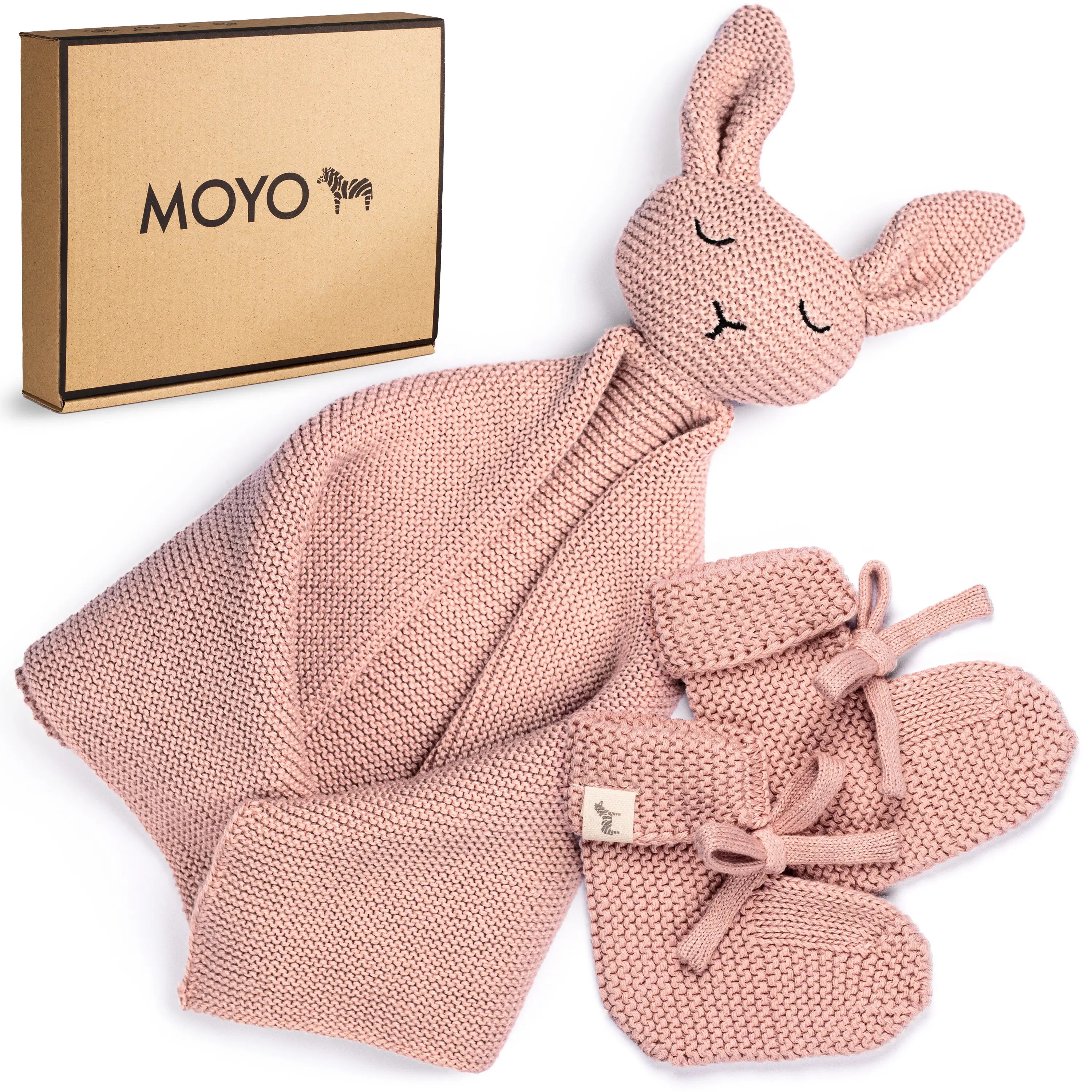 Baby Geschenkset „Hej Baby“ Rose