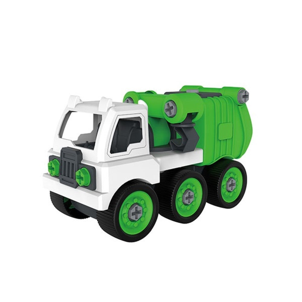 Müllwagen mit Schraubendreher und Schlüssel 3 in 1