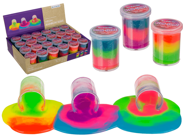 Neon Schleim Rainbow 3 Farben in einer Dose