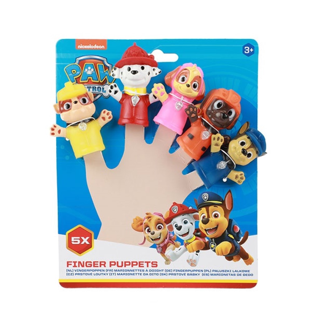 PAW PATROL Fingerpuppen 5 Charaktere