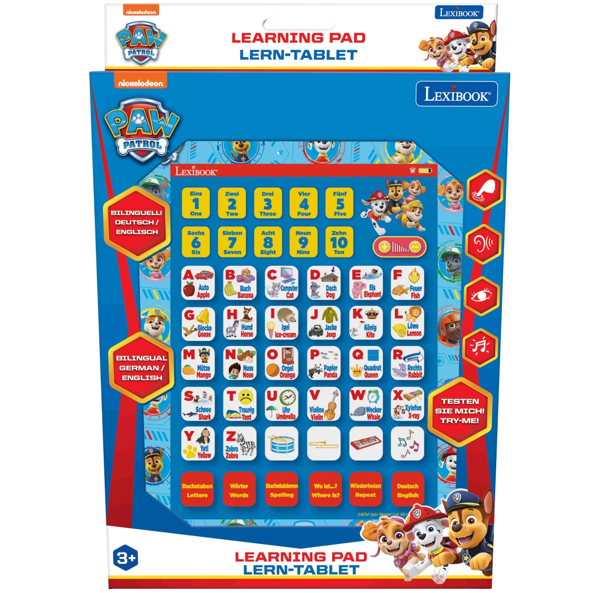 PAW Patrol Bilinguales Lerntablett mit Alphabet