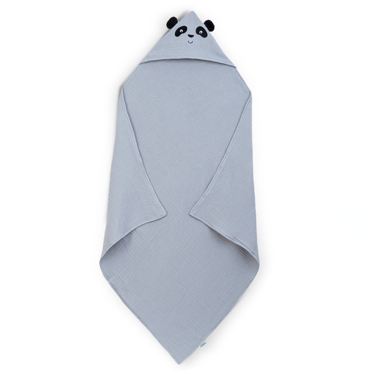 Kapuzenhandtuch Panda Blau