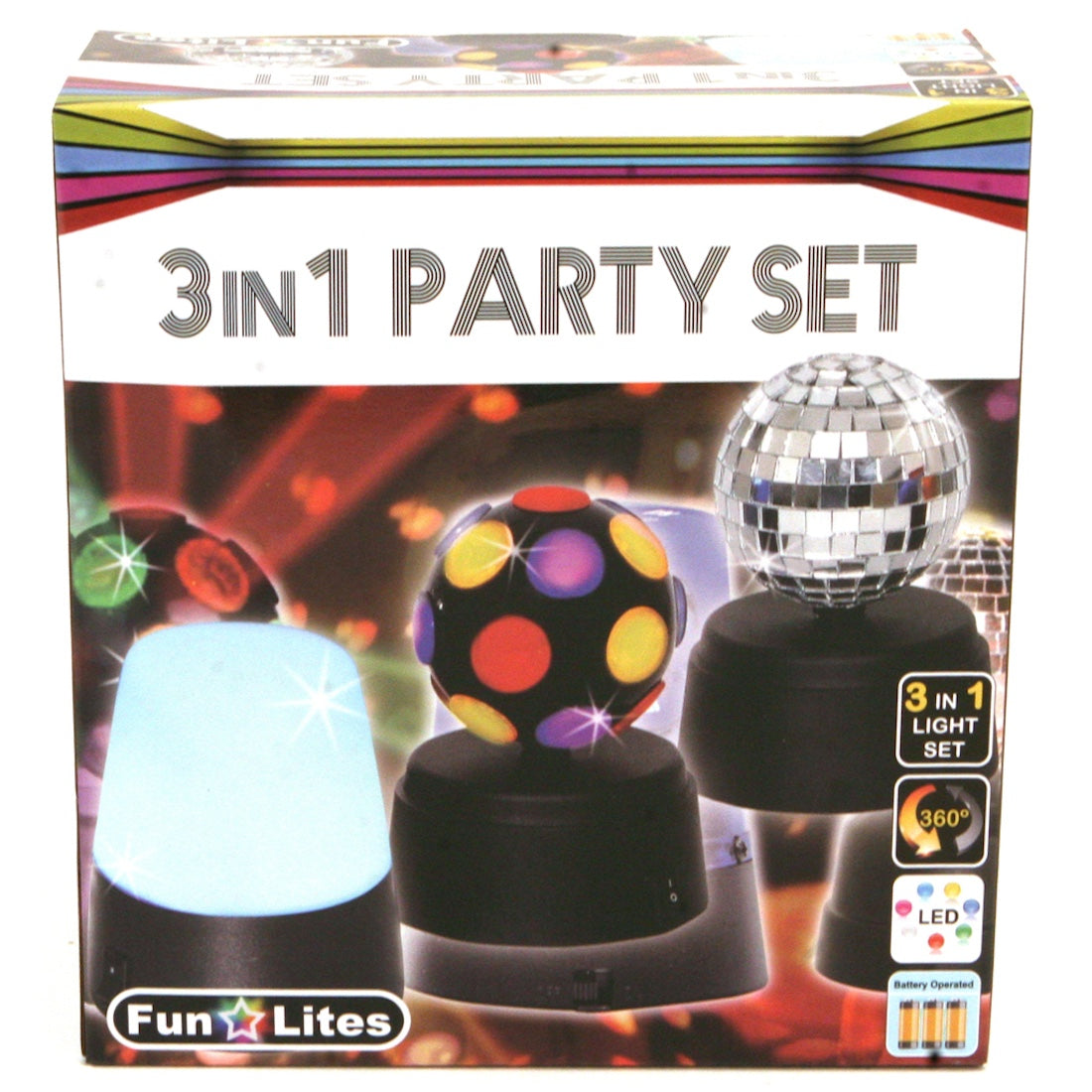 Party Disco Lichter 3 In 1 Set Lampen