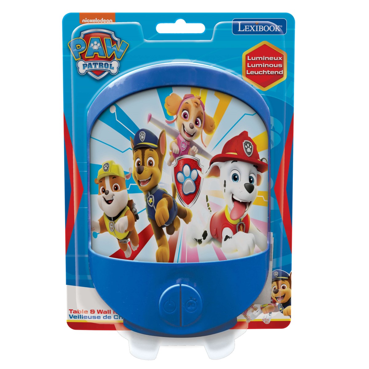 Paw Patrol Wandlicht Tisch-Nachtlicht Lampe mit Timerfunktion