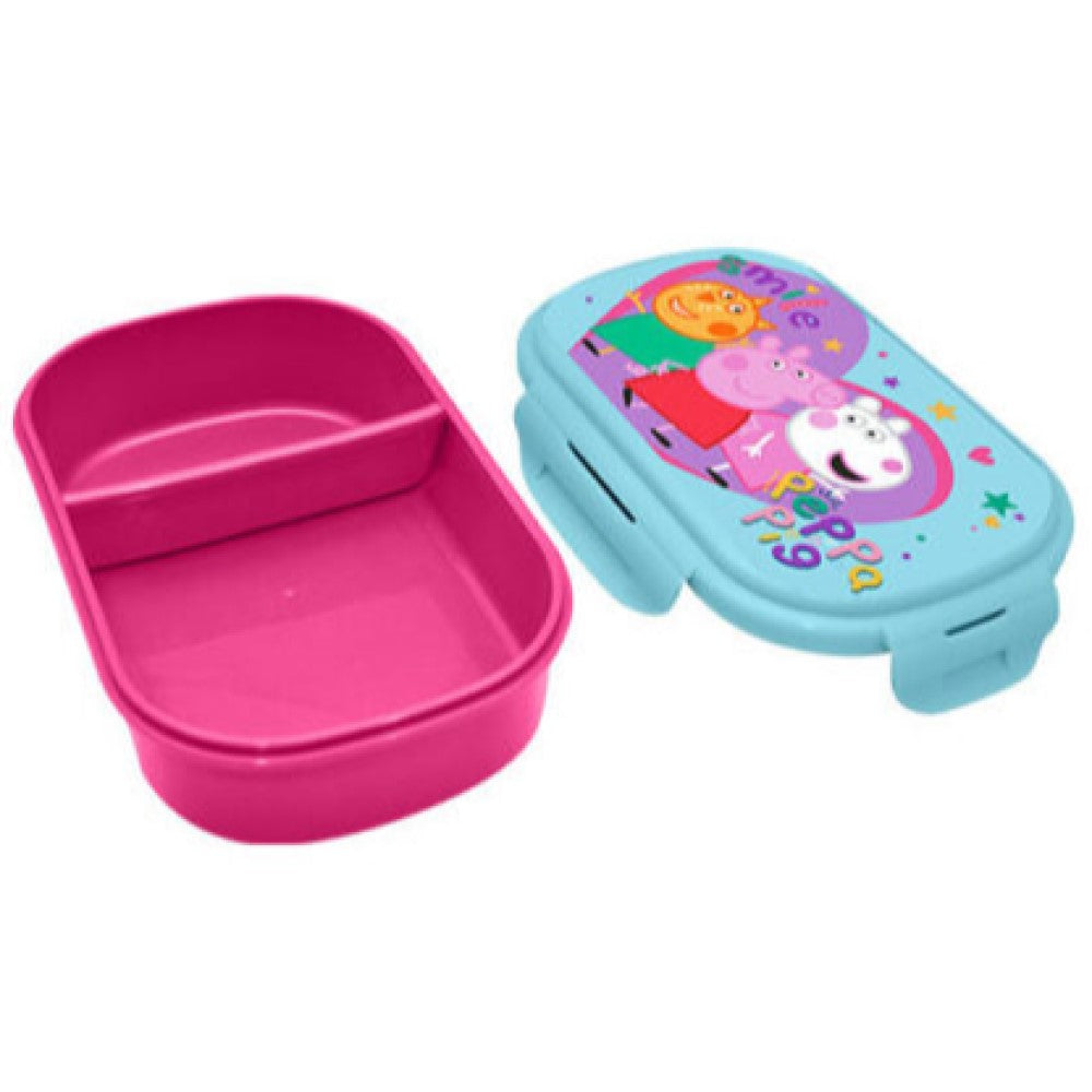 Lunchset Peppa Wutz Brotdose 2 Fächer und Trinkflasche