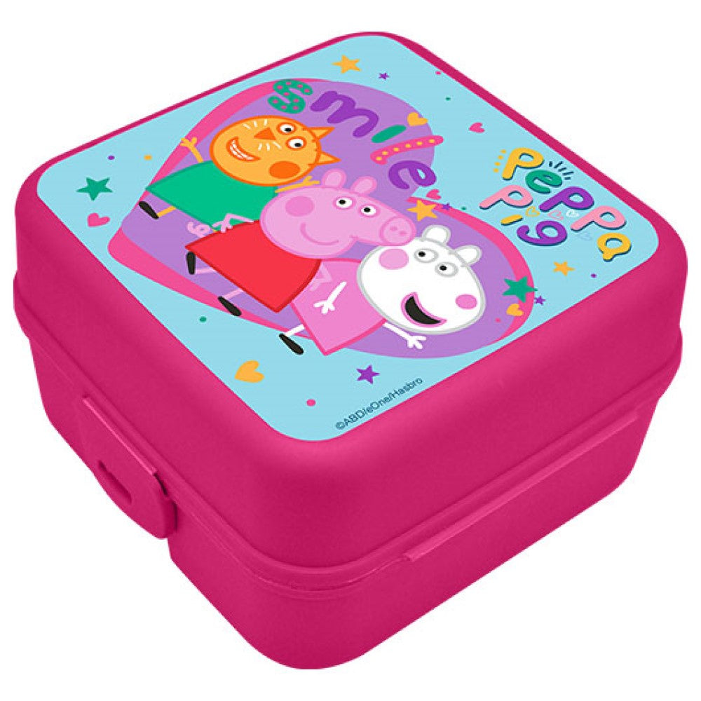 Lunchset Peppa Wutz 4-Fächer Brotdose und Trinkflasche