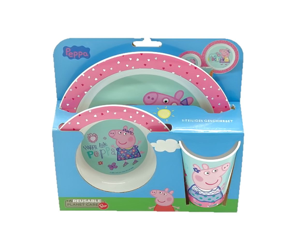 Peppa Wutz Kindergeschirr - 3er Set