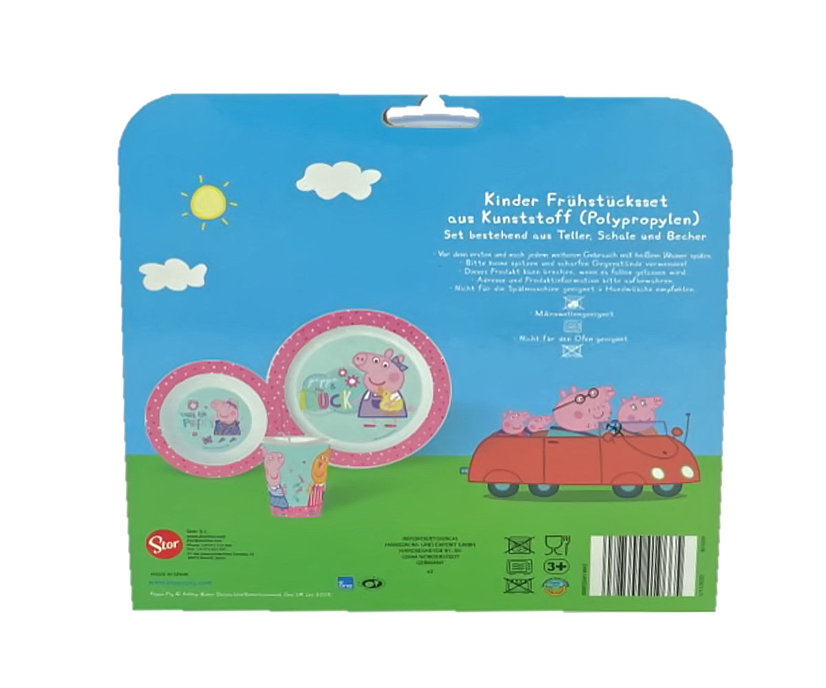 Peppa Wutz Kindergeschirr - 3er Set