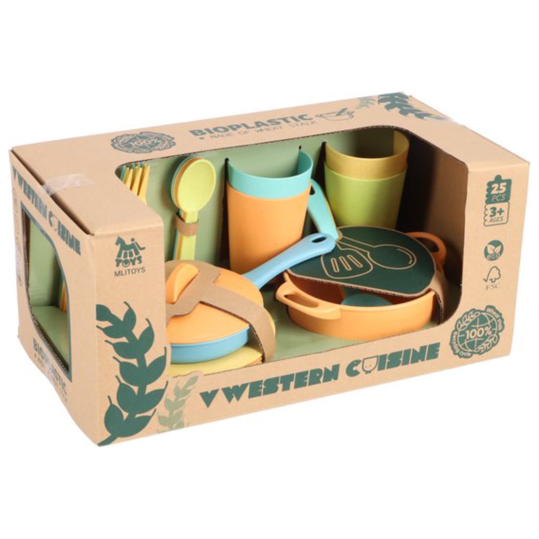 Pfannen Set Biokunststoff 25 Teile