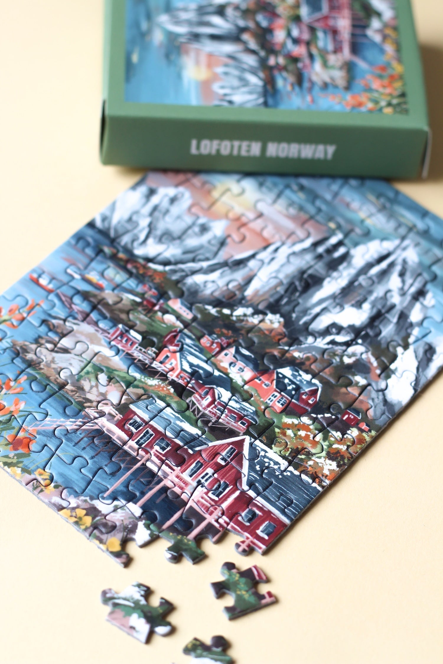 Piecely Lofoten Norway Minipuzzle, 99 Teile