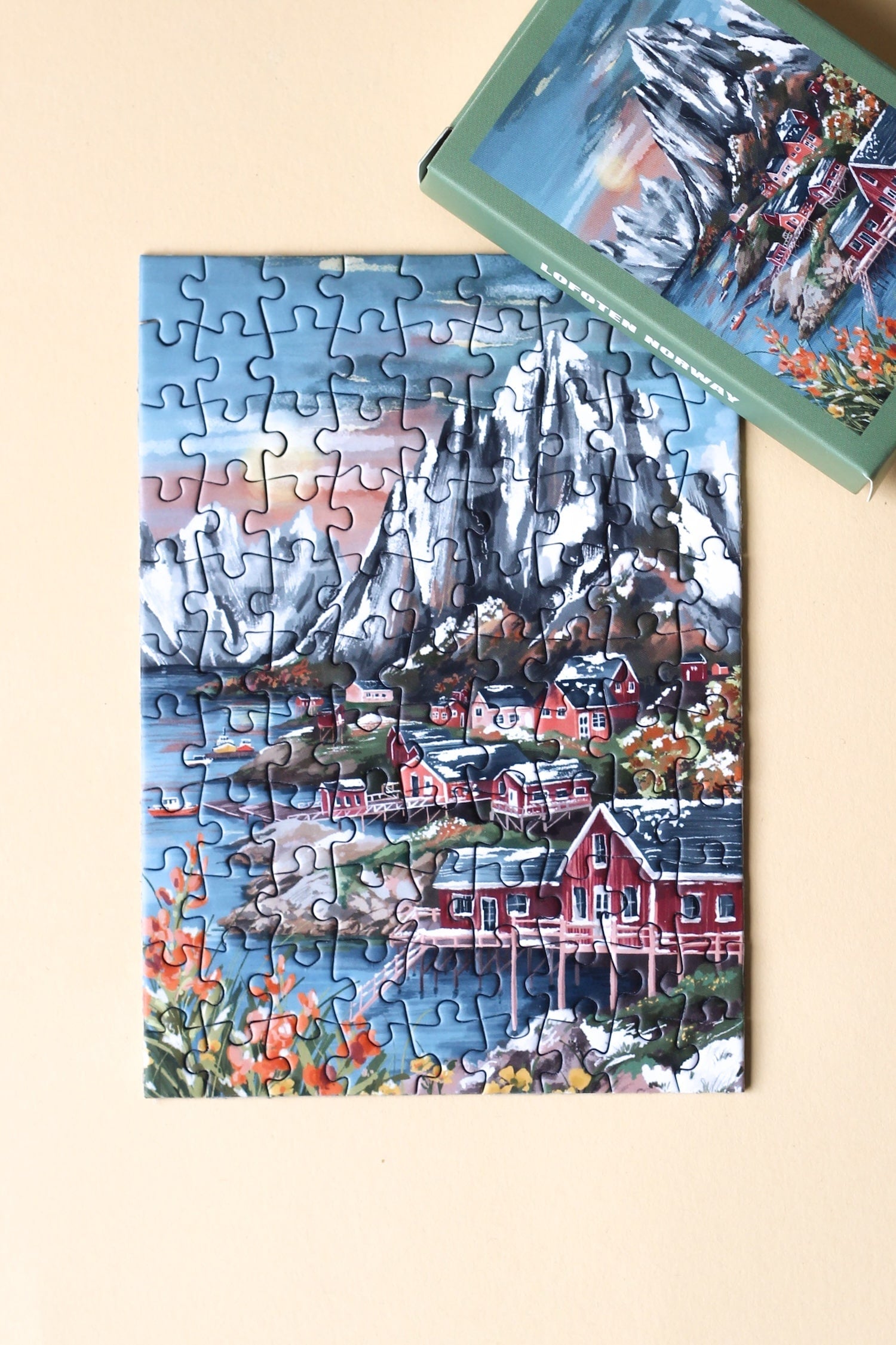 Piecely Lofoten Norway Minipuzzle, 99 Teile