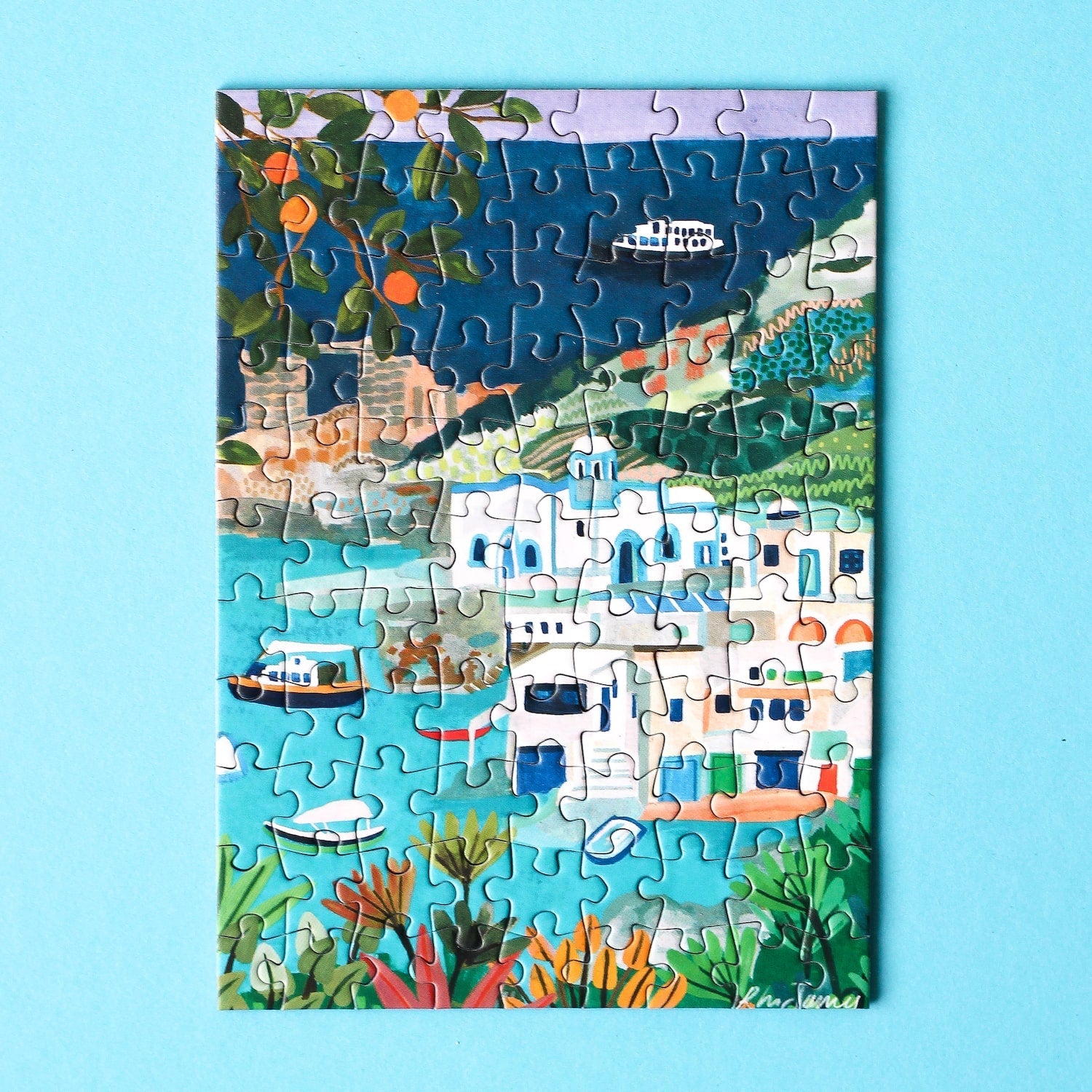 Piecely Milos Greece Minipuzzle, 99 Teile