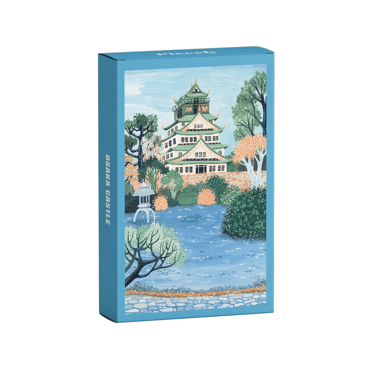 Piecely Osaka Castle Minipuzzle, 99 Teile