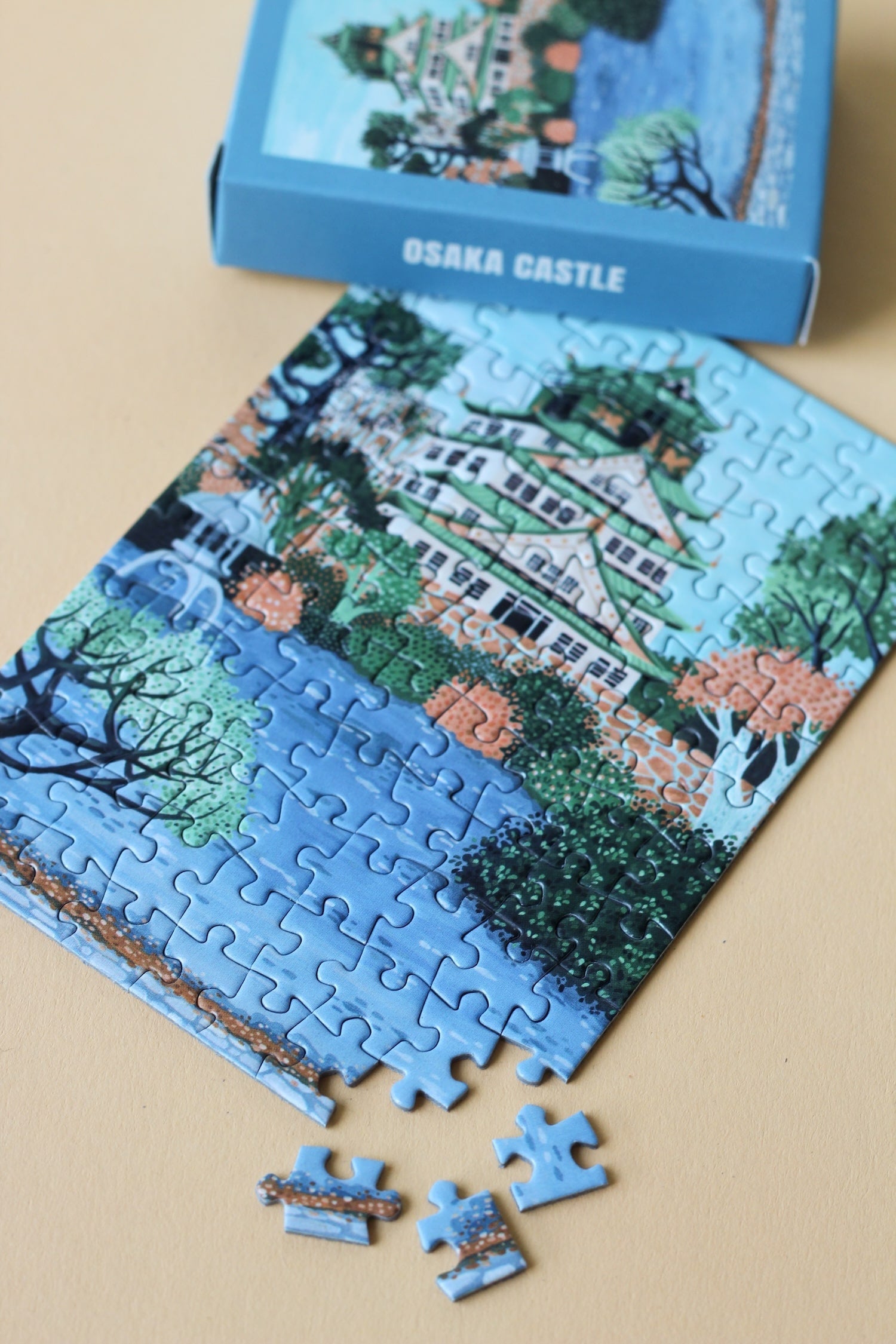 Piecely Osaka Castle Minipuzzle, 99 Teile