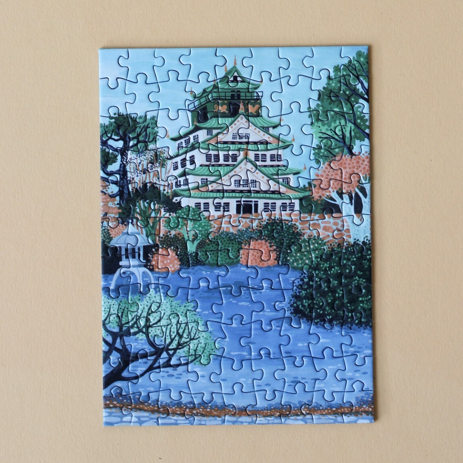 Piecely Osaka Castle Minipuzzle, 99 Teile