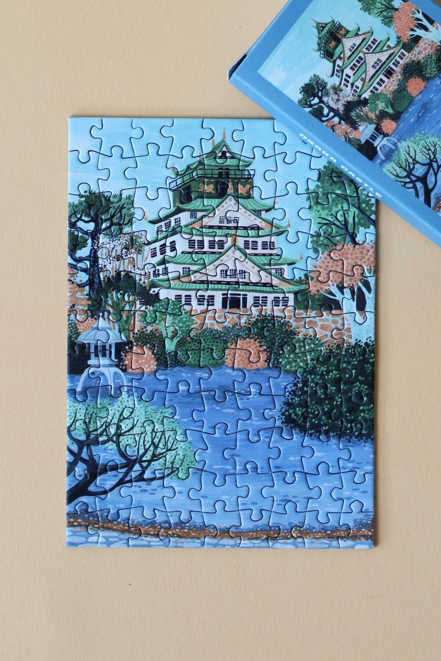 Piecely Osaka Castle Minipuzzle, 99 Teile