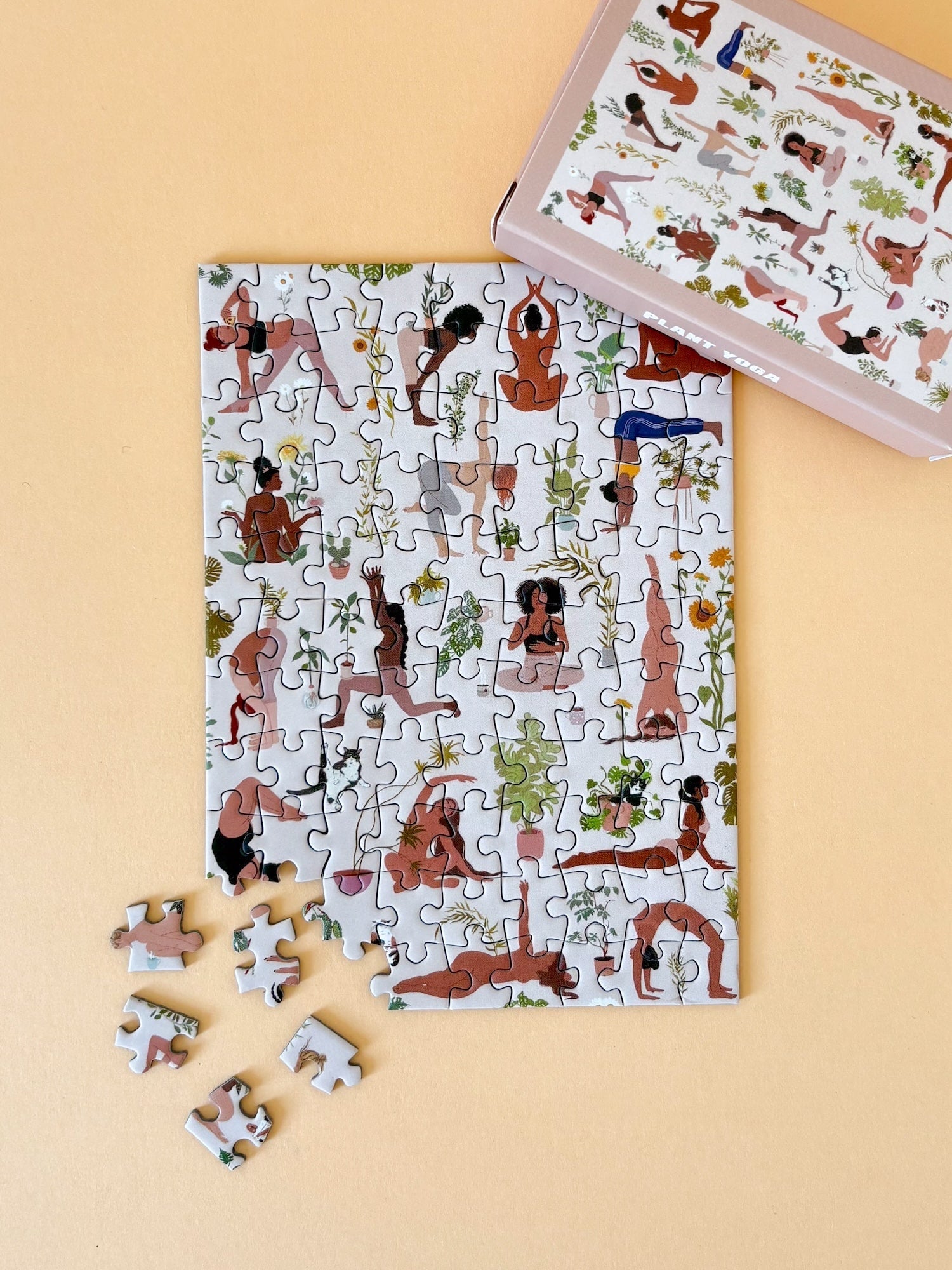 Piecely Plant Yoga Minipuzzle, 99 Teile