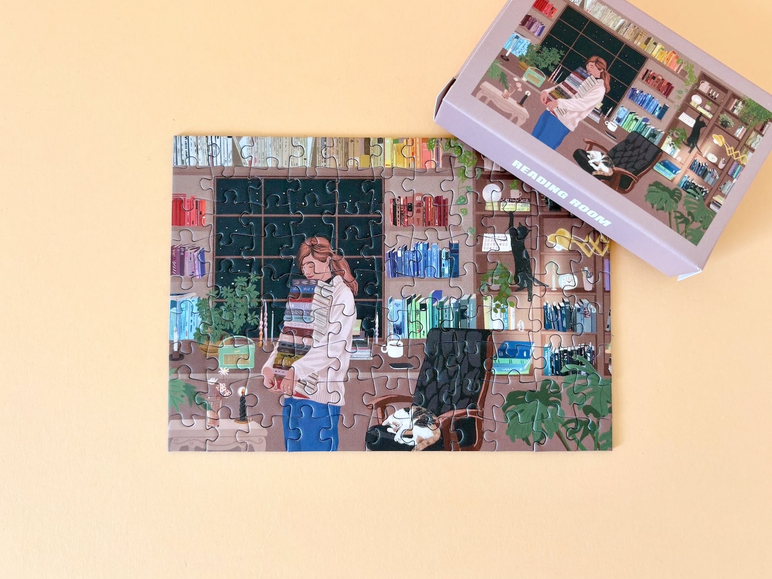 Piecely Reading Room Minipuzzle, 99 Teile