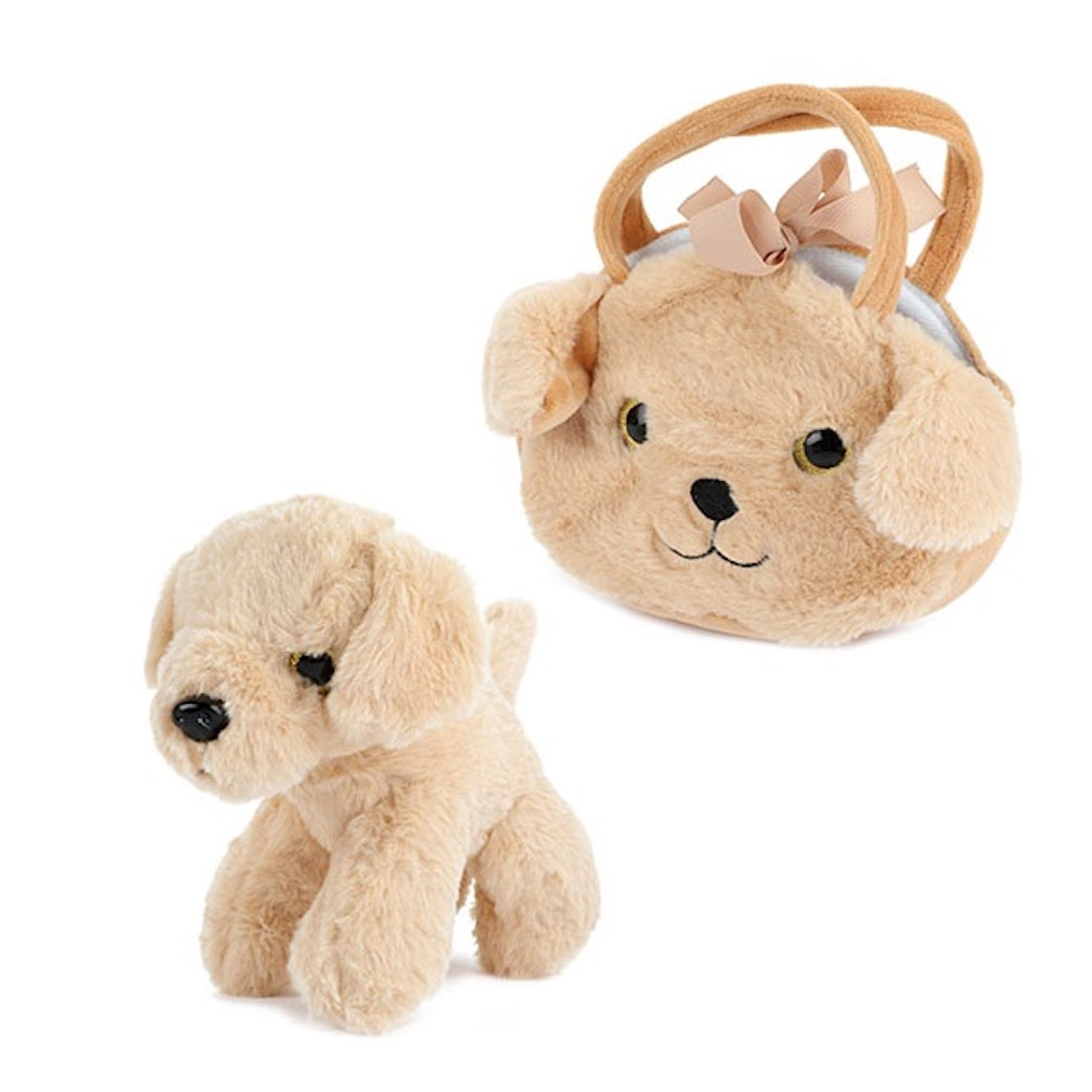 Plüschtasche mit einem Hund, Katze, Hase Plüschtier