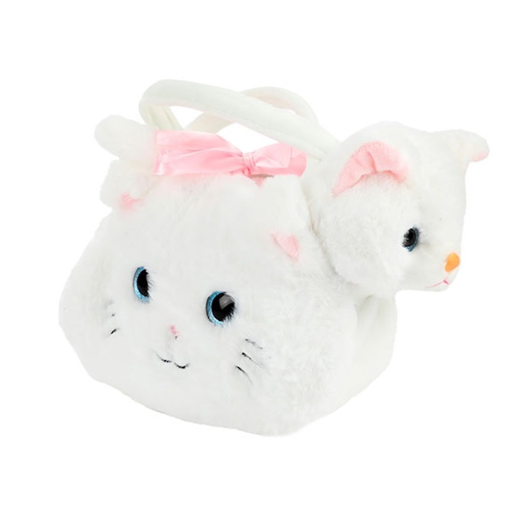 Plüschtasche mit einem Hund, Katze, Hase Plüschtier