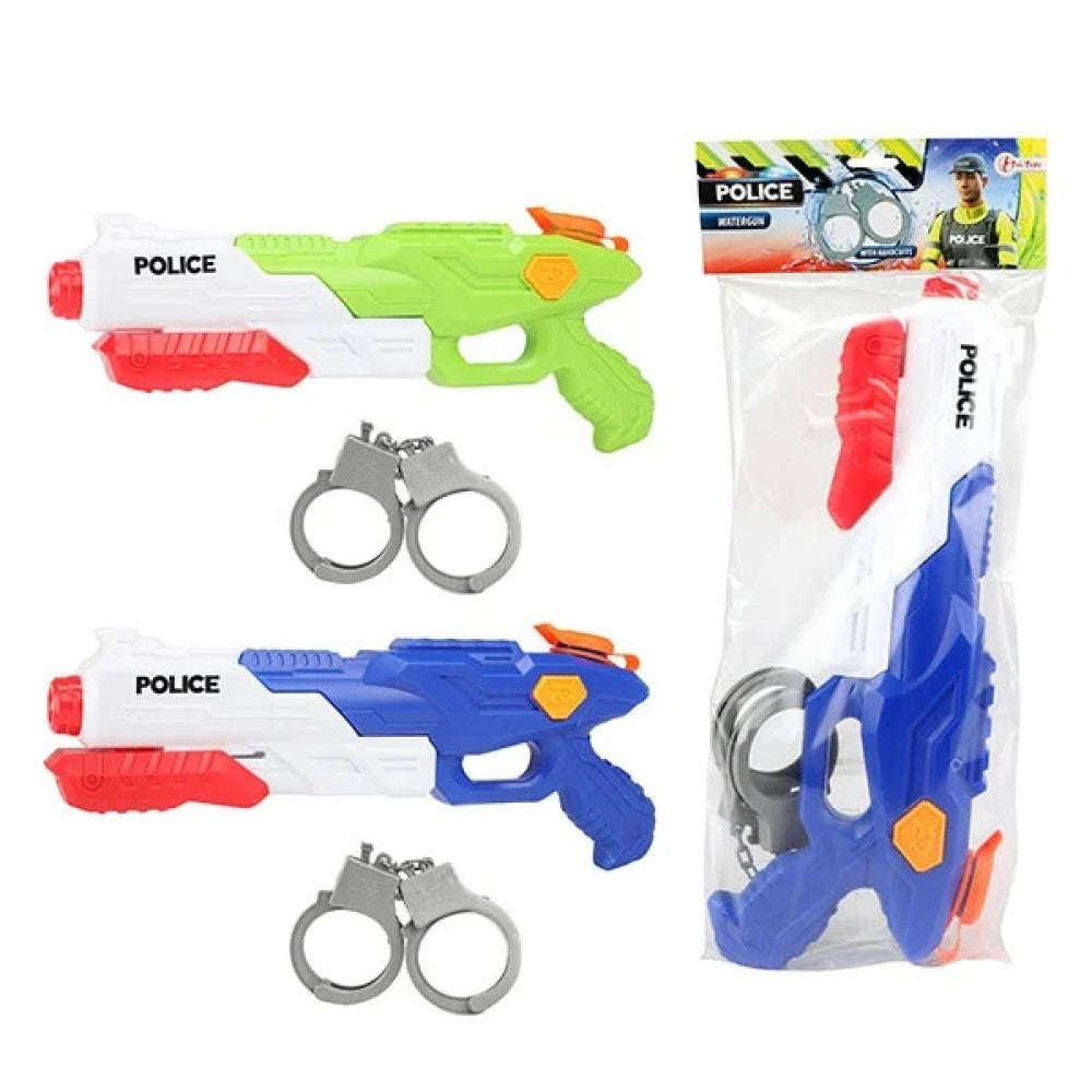 Polizei Wasserpistole mit Handschellen 40cm