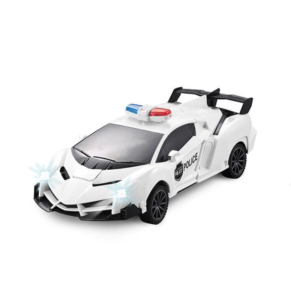 Polizeiauto Roboter Transformer