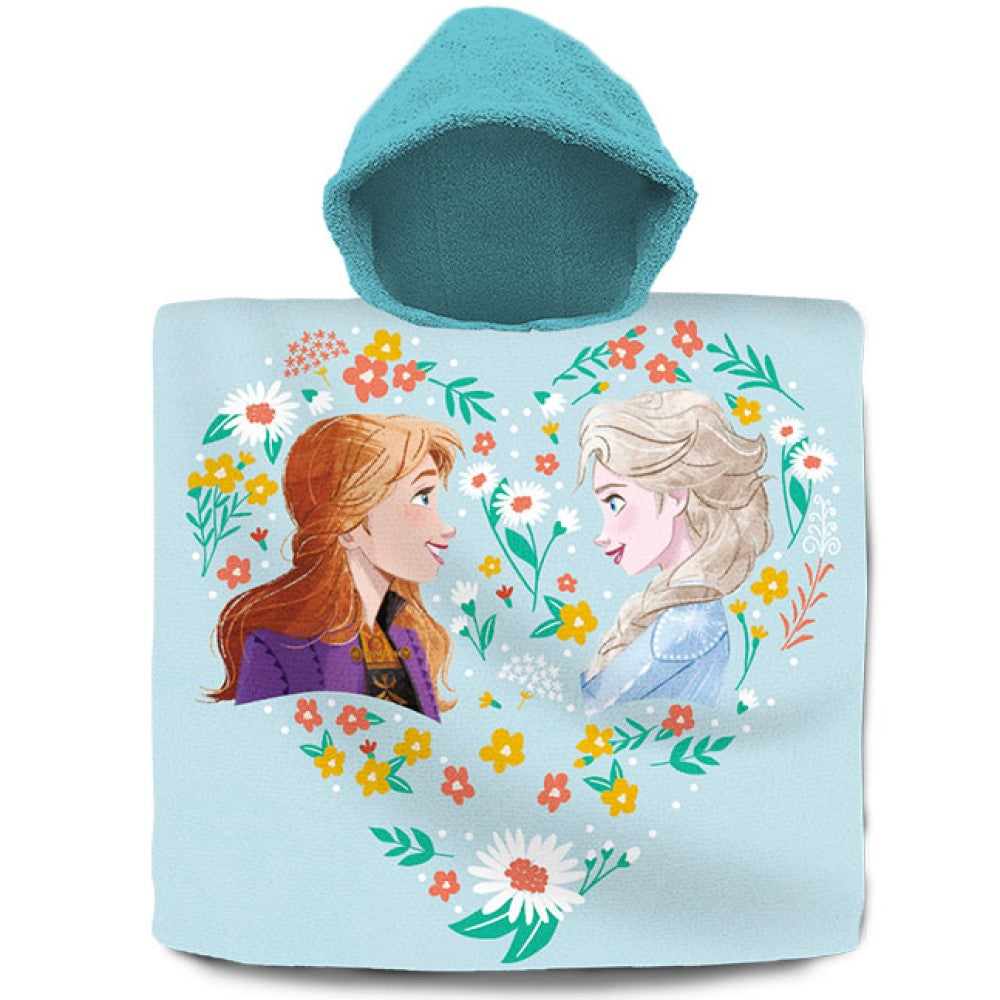 Poncho Baumwolle Disney Frozen Kinder-Handtuch Elsa Anna
