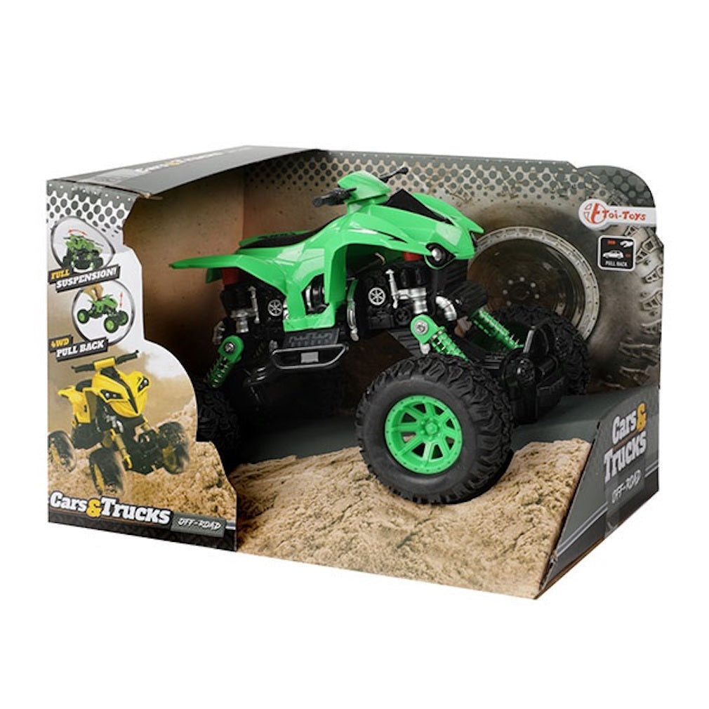 Quad mit einem Rückzugmotor