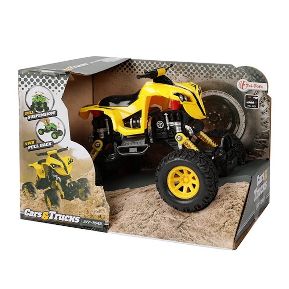 Quad mit einem Rückzugmotor