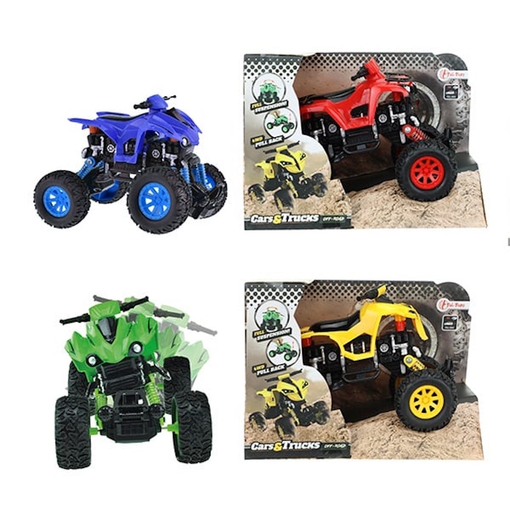 Quad mit einem Rückzugmotor