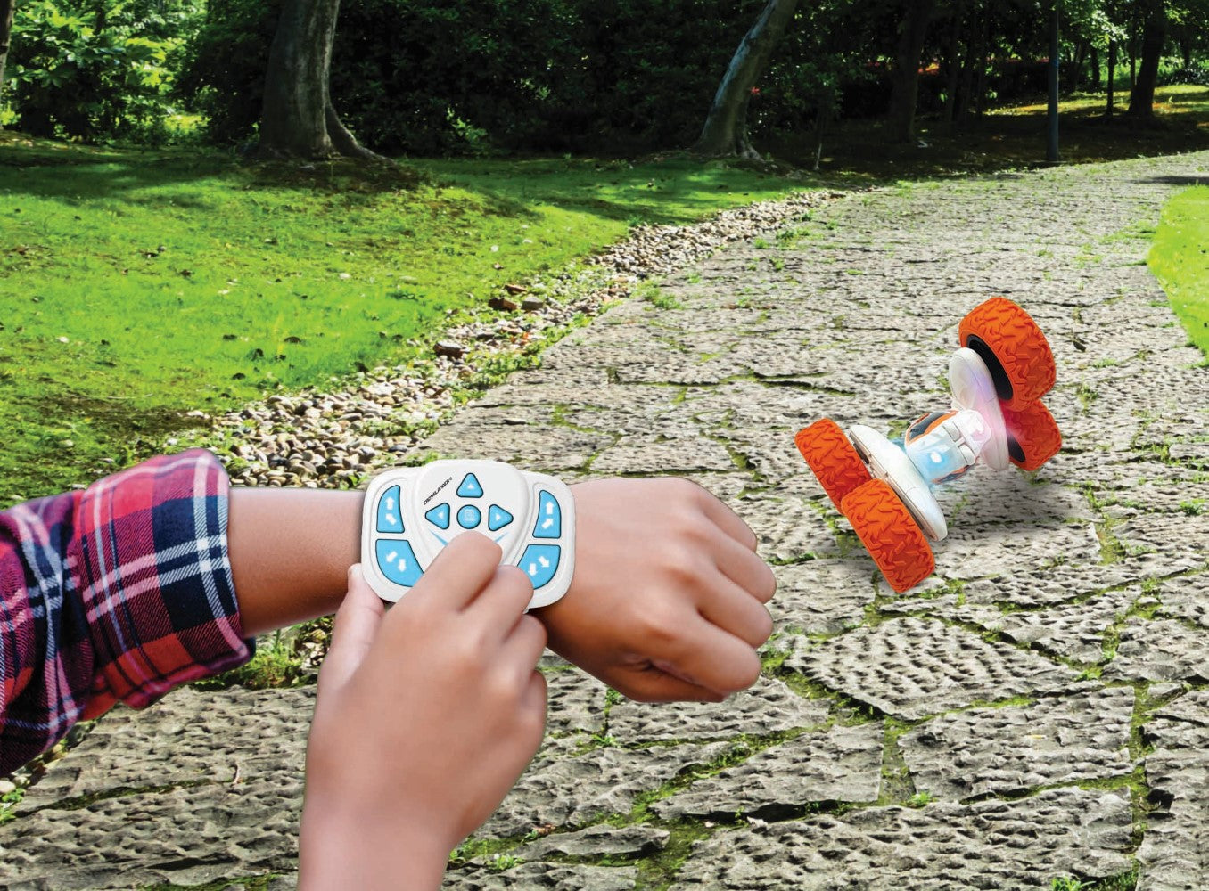 Wiederaufladbares und programmierbares funkgesteuertes Stunt Auto