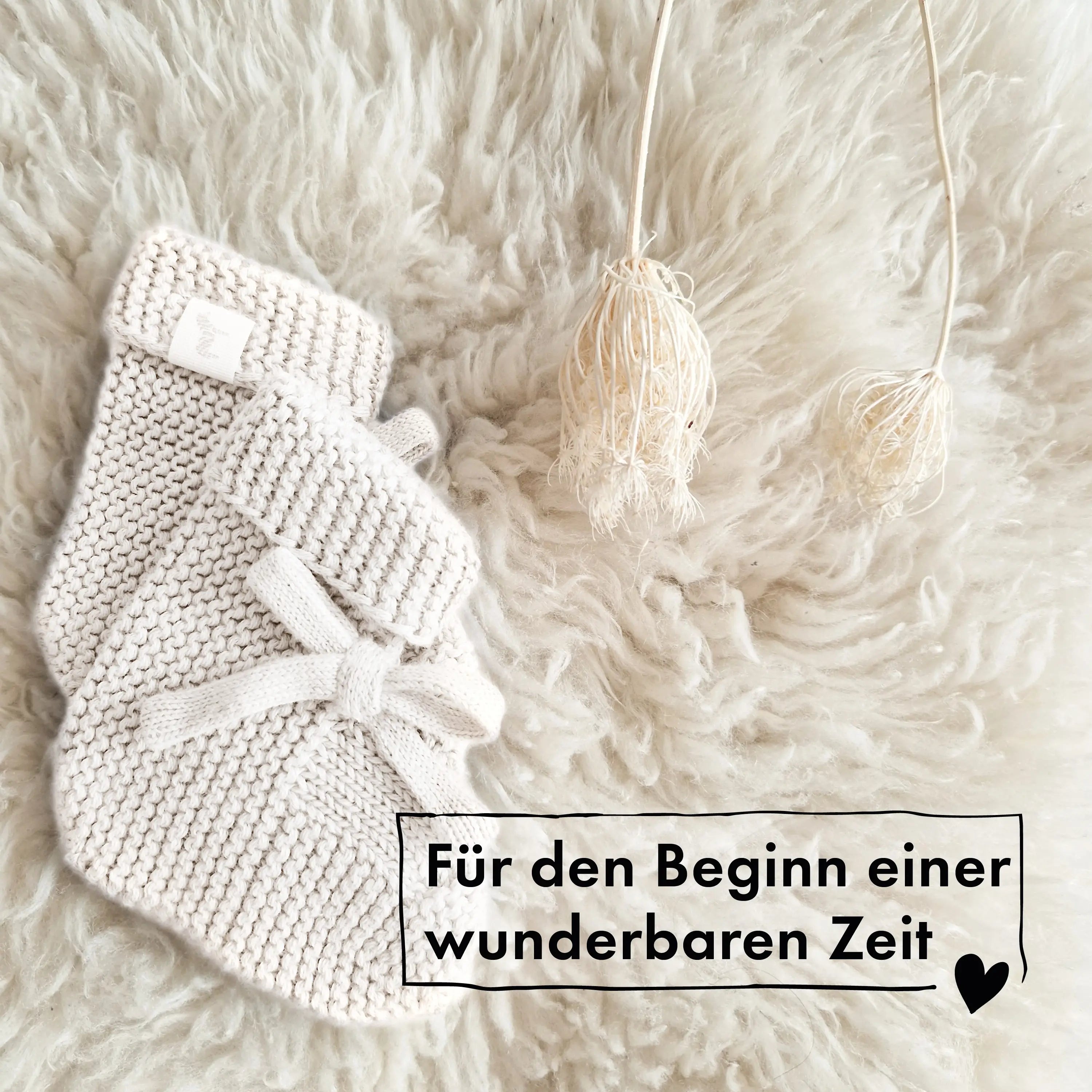 Baby Geschenkset "Hej Baby" Off White