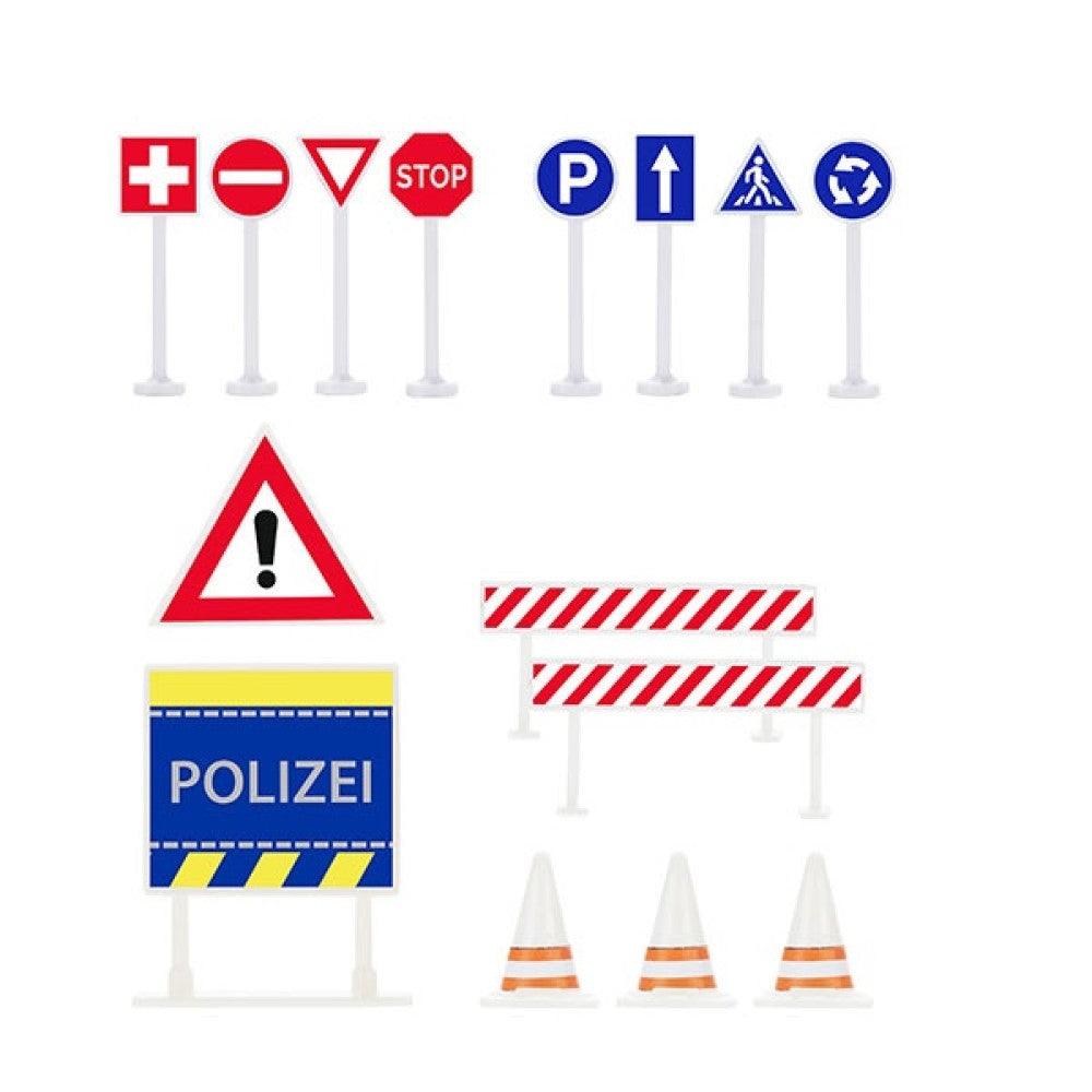 Rettungsdienst Fahrzeuge Polizei Krankenwagen Straßenschilder