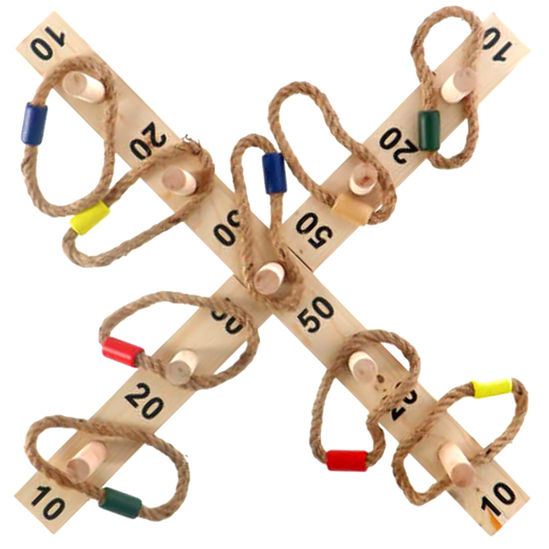 Ringwurfspiel aus Holz