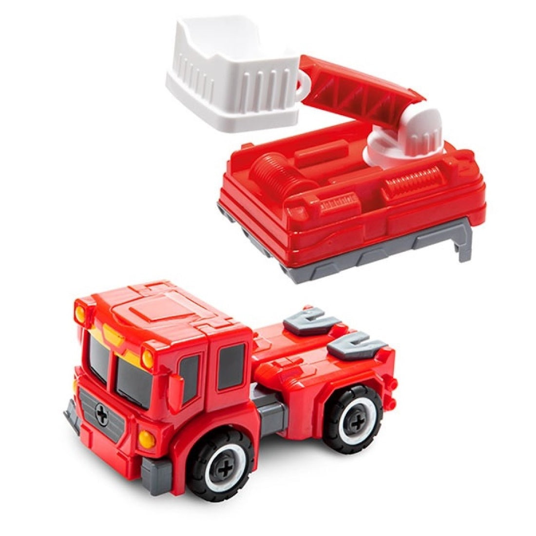 Transformierbarer Roboter Feuerwehrauto Lastwagen LKW Spielzeugauto