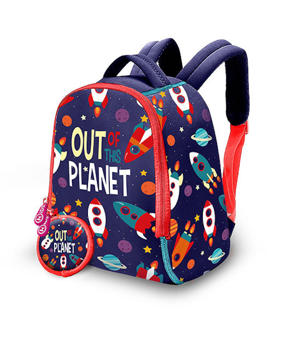 Rucksack mit einem Weltraummotiv aus Neopren