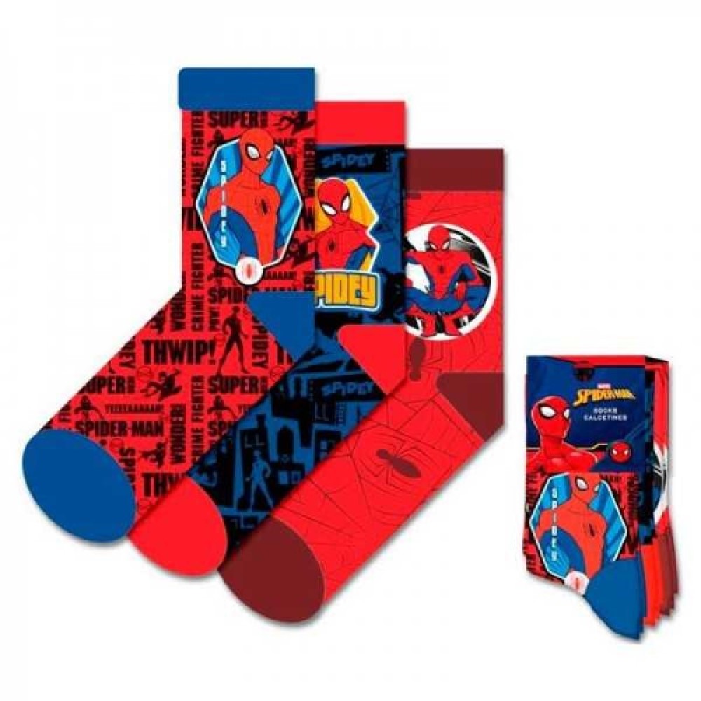 Spiderman - 3er Set Socken
