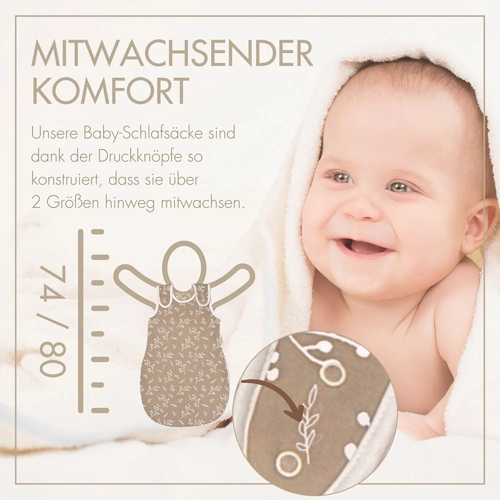 Schlafsack Rund Raschelnde Zweige Taupe