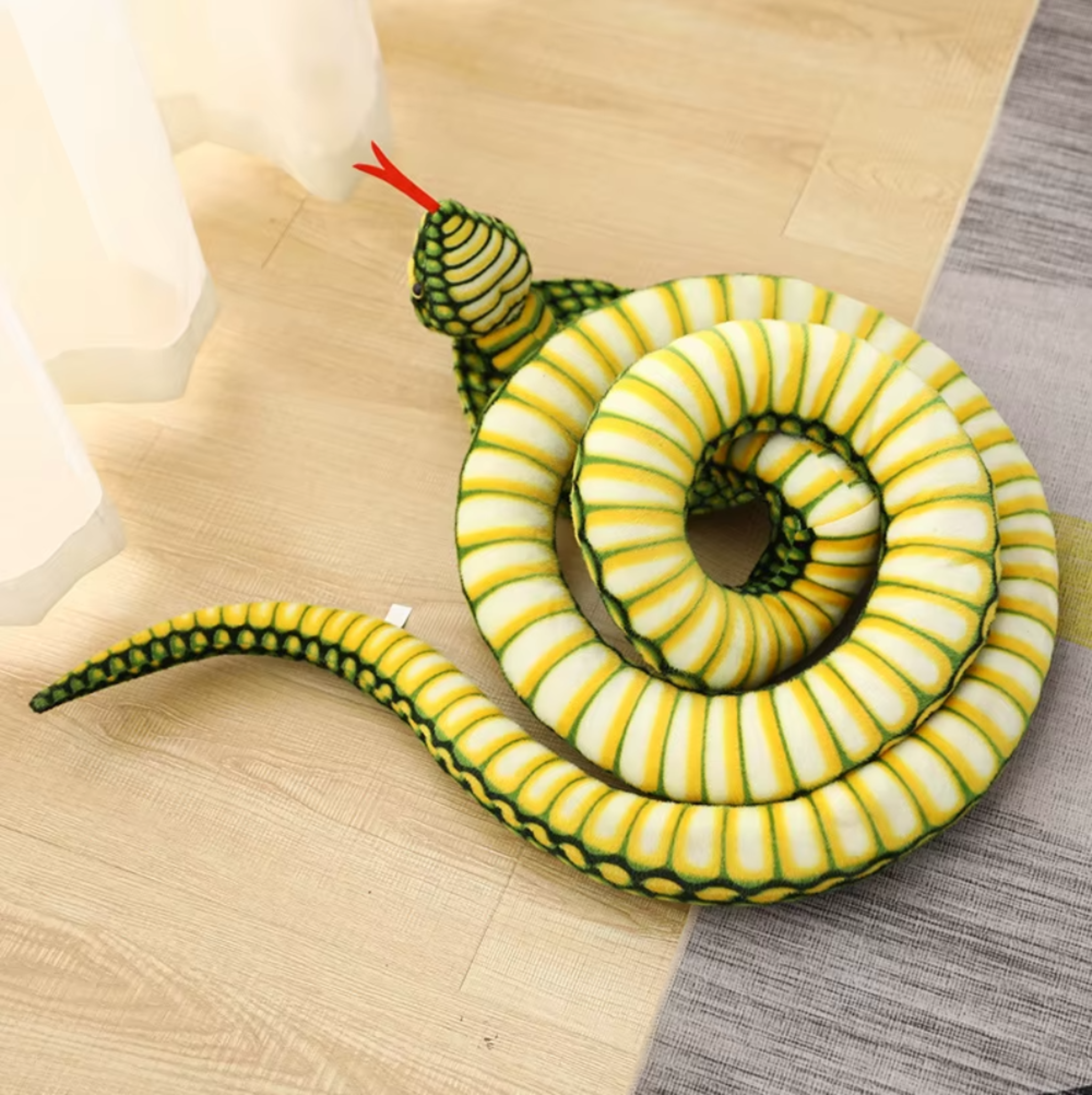 Kobra Schlange Kuscheltier - 70 cm Plüschtier weiches Stofftier