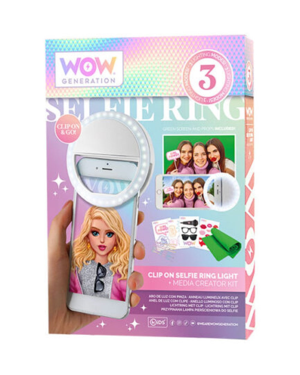 Selfie-Set Ringlicht von WOW GENERATION