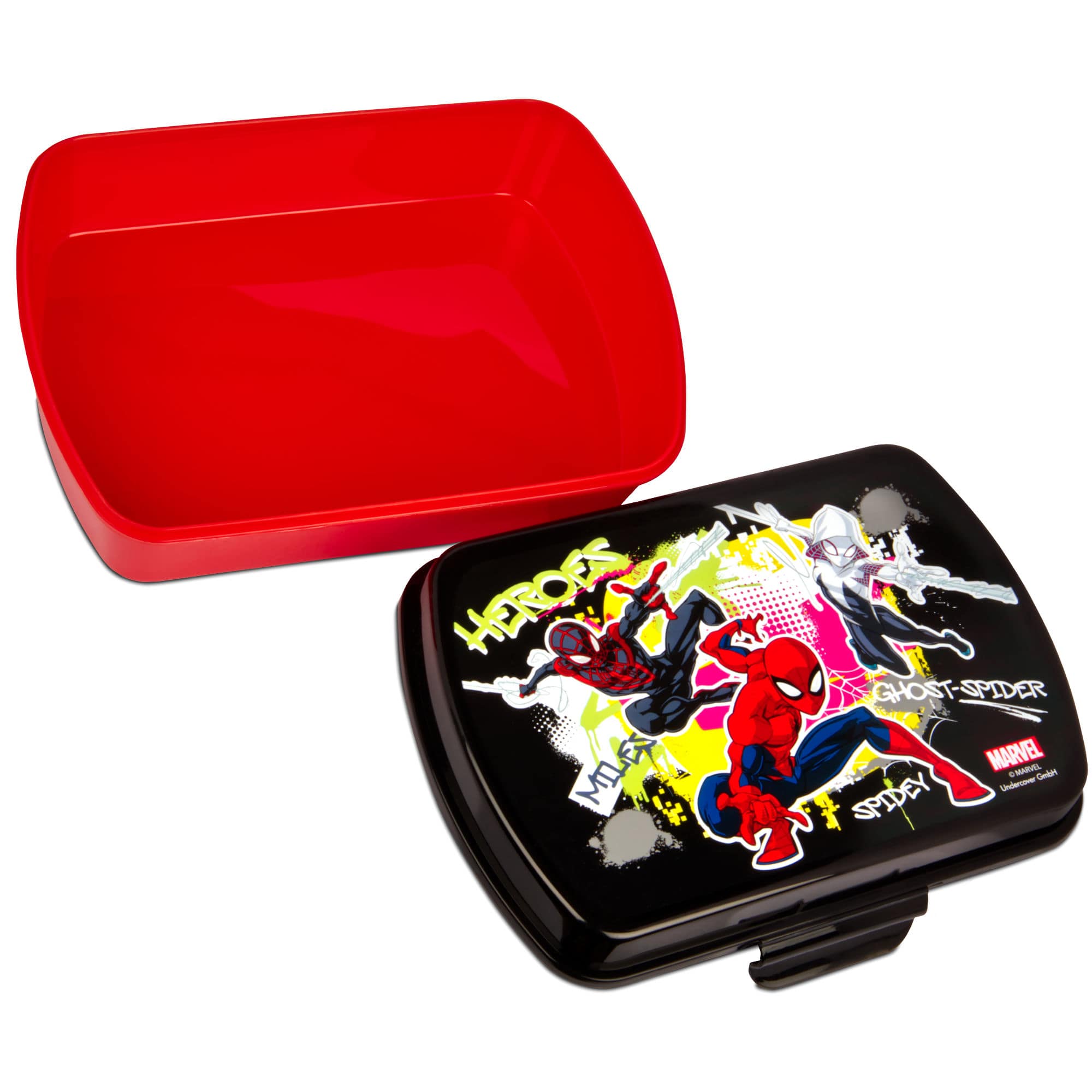 Brotdose Trinkflasche Kinder Spiderman Superheld Lunchbox Aluflasche