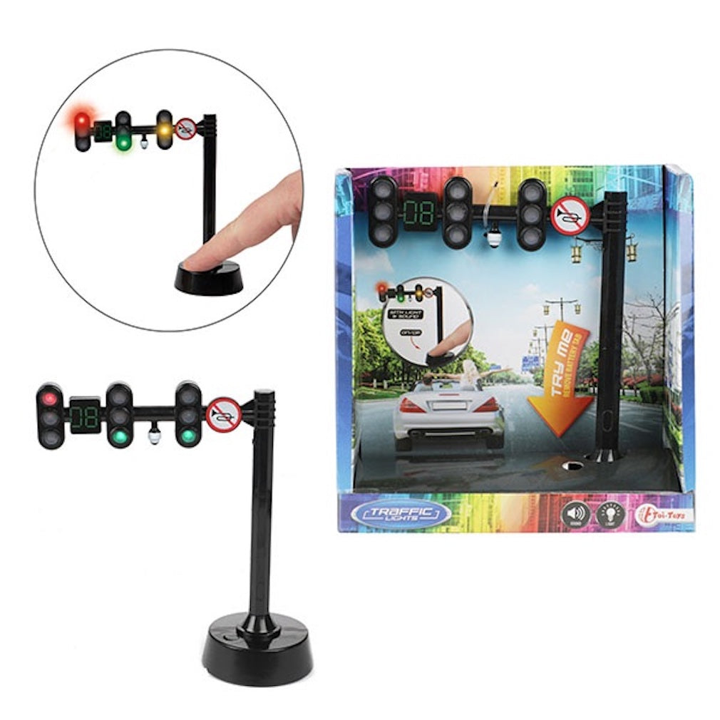 Spielzeug-Ampel Rennampel für Autos mit Licht und Sound