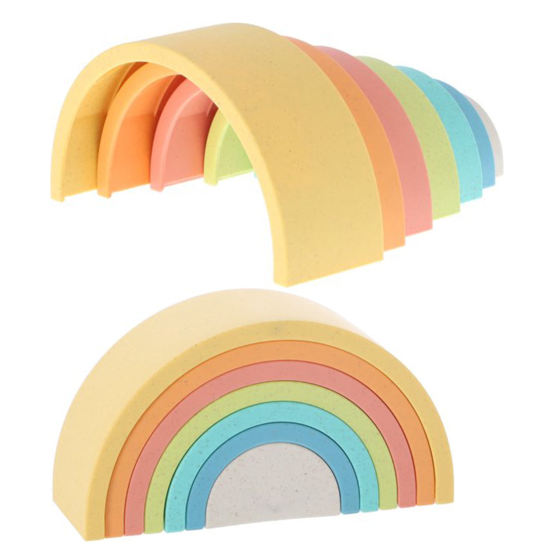 Stapelturm Regenbogenstapler Biokunststoff 7 Teile