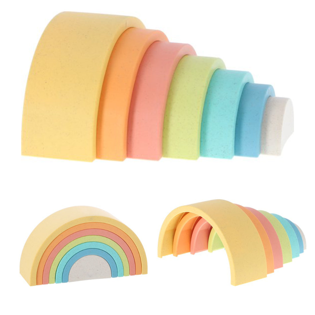 Stapelturm Regenbogenstapler Biokunststoff 7 Teile