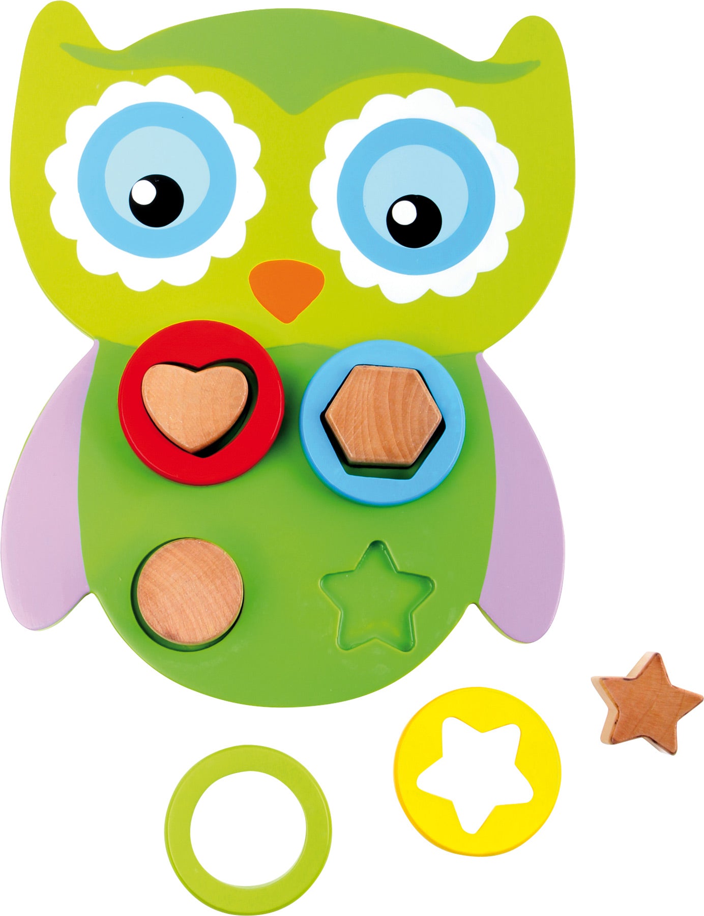 Steckpuzzle Eule aus Holz
