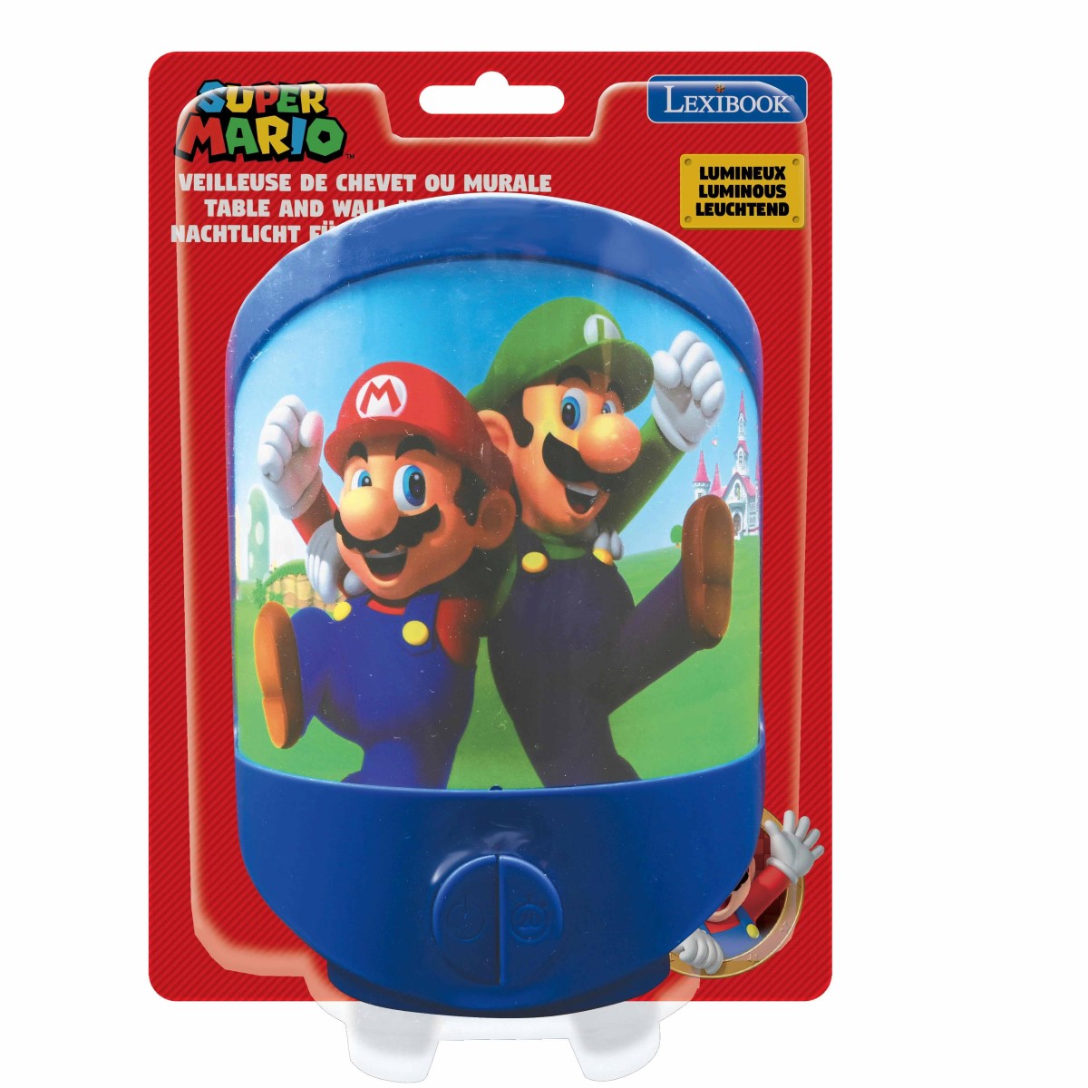 Super Mario Wandlicht Tisch-Nachtlicht Lampe mit Timerfunktion