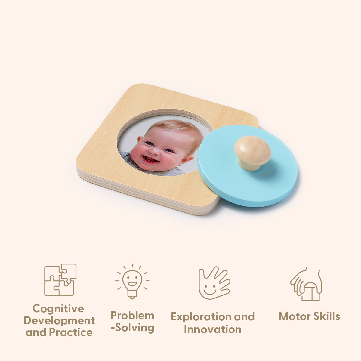 Montessori Educational Box, Babyspielzeug 7-12 Monate, 6 in 1 Lernspielzeug für Kleinkinder - Frühes Lerngeschenk